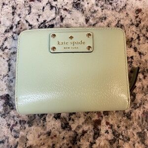 Kate Spade Mint Green Snap Wallet